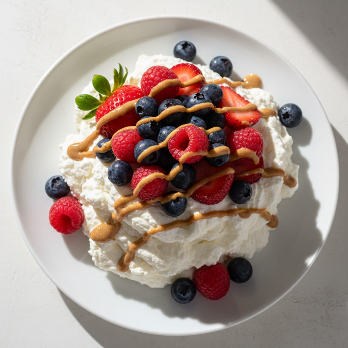 Silky Greek Yogurt Protein Mousse with Berries