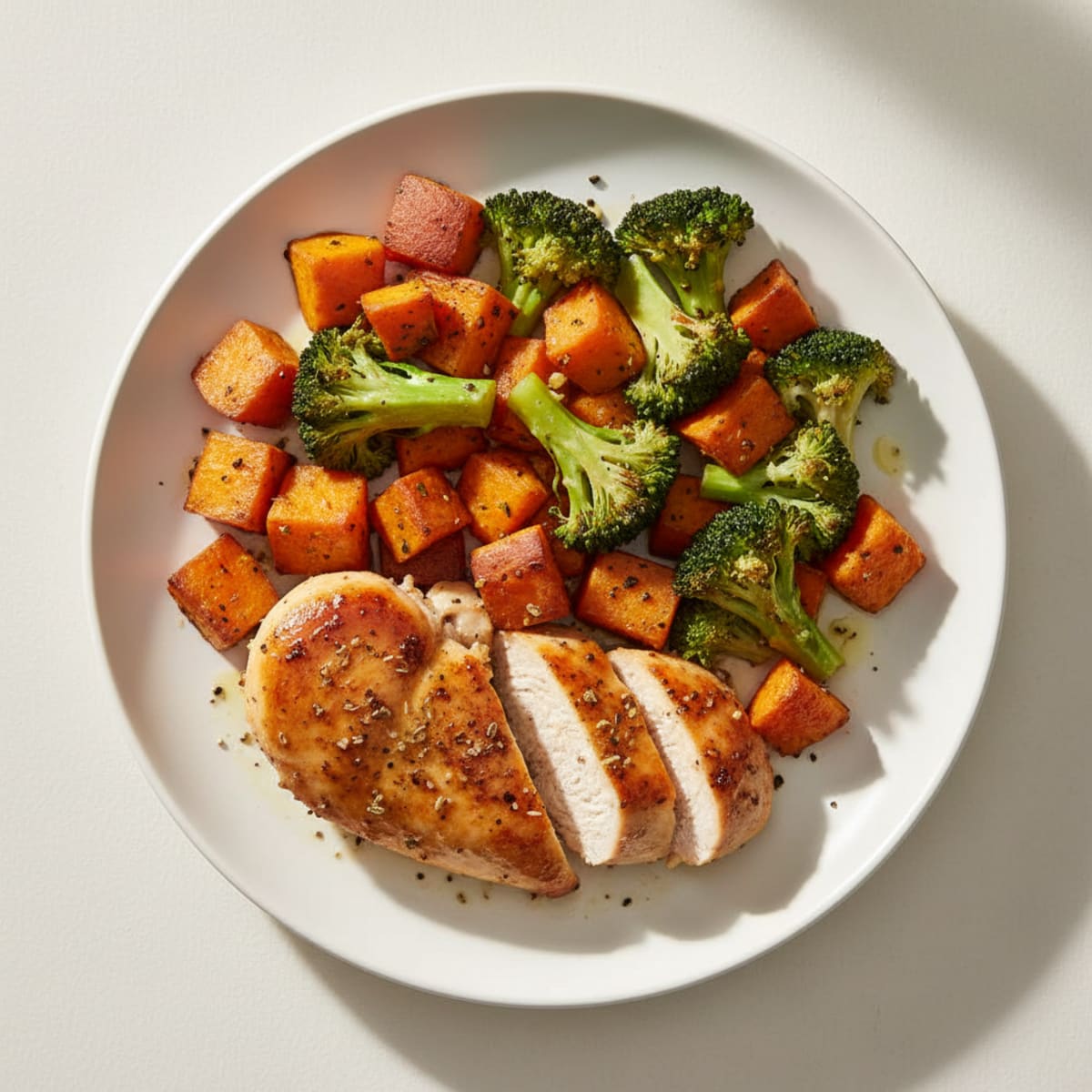 Pan-Seared Chicken with Roasted Vegetables