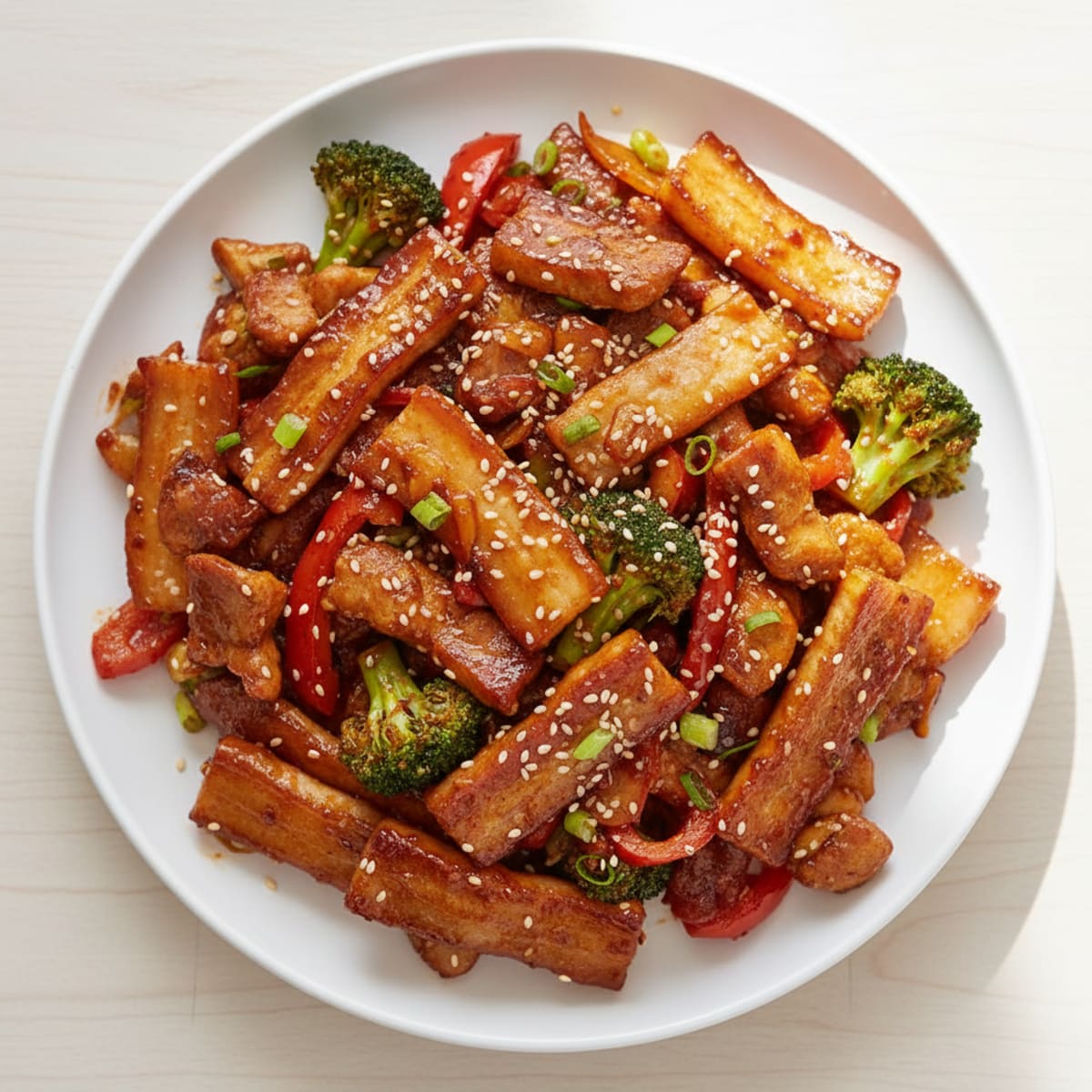 Spicy Gochujang Pork Belly Stir-Fry