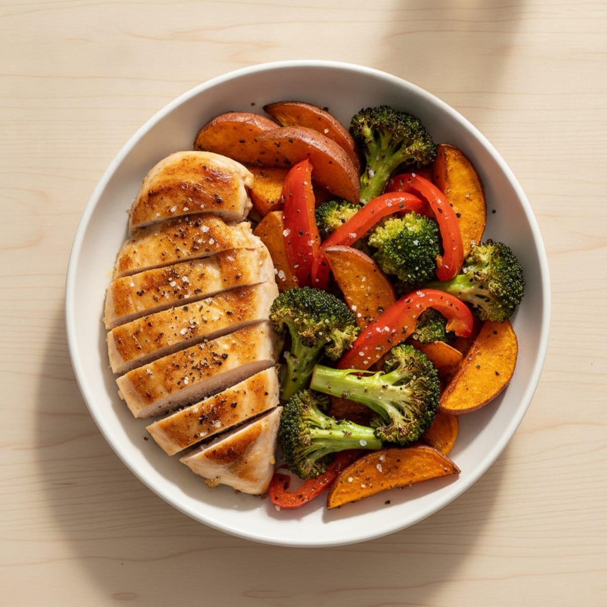 Pan-Seared Chicken with Roasted Vegetables