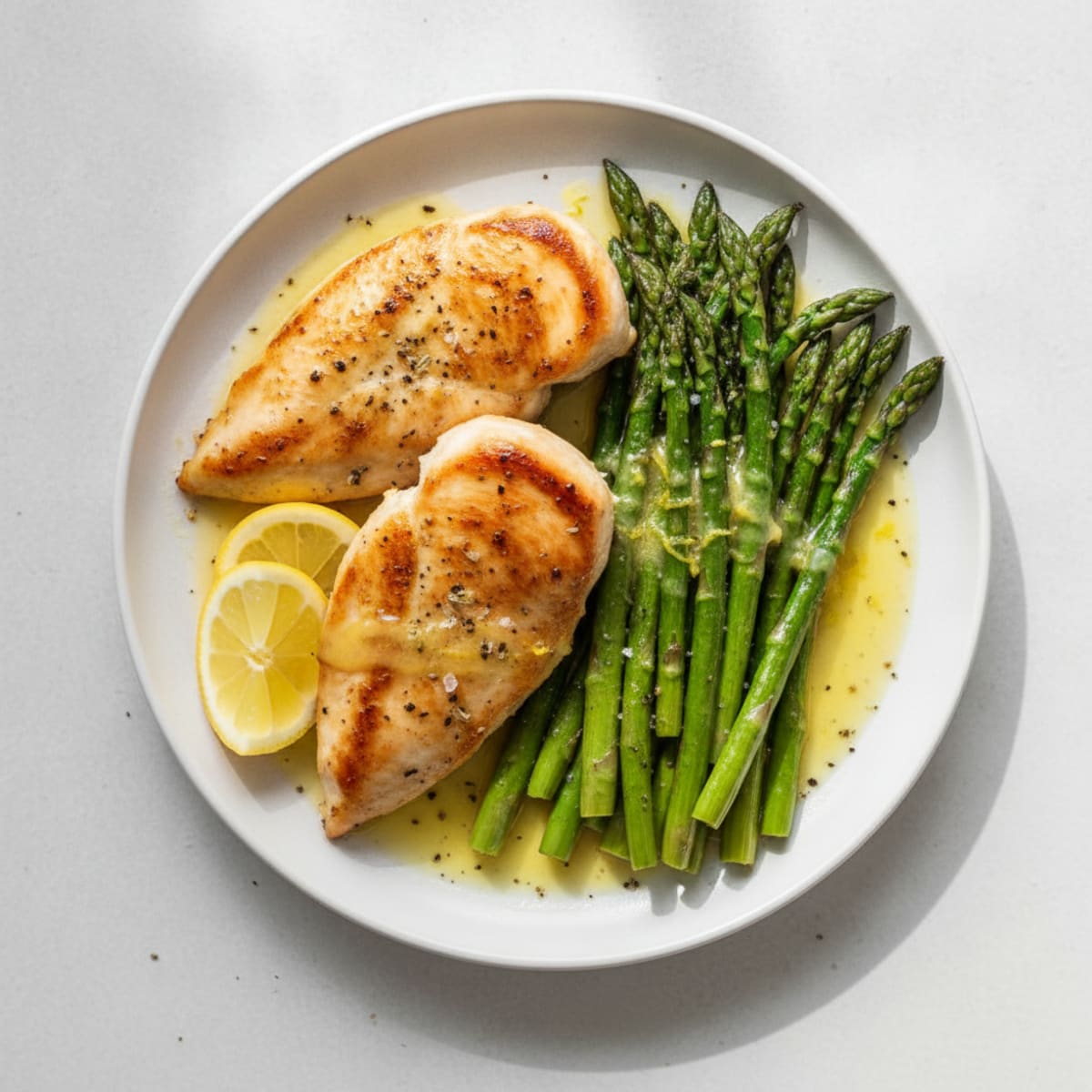 Lemon Herb Chicken with Roasted Asparagus
