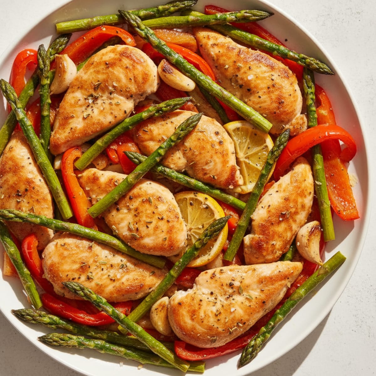 Sheet Pan Lemon Herb Chicken with Roasted Vegetables