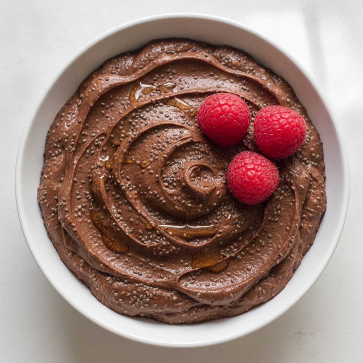 Chocolate Protein Pudding with Chia Seeds
