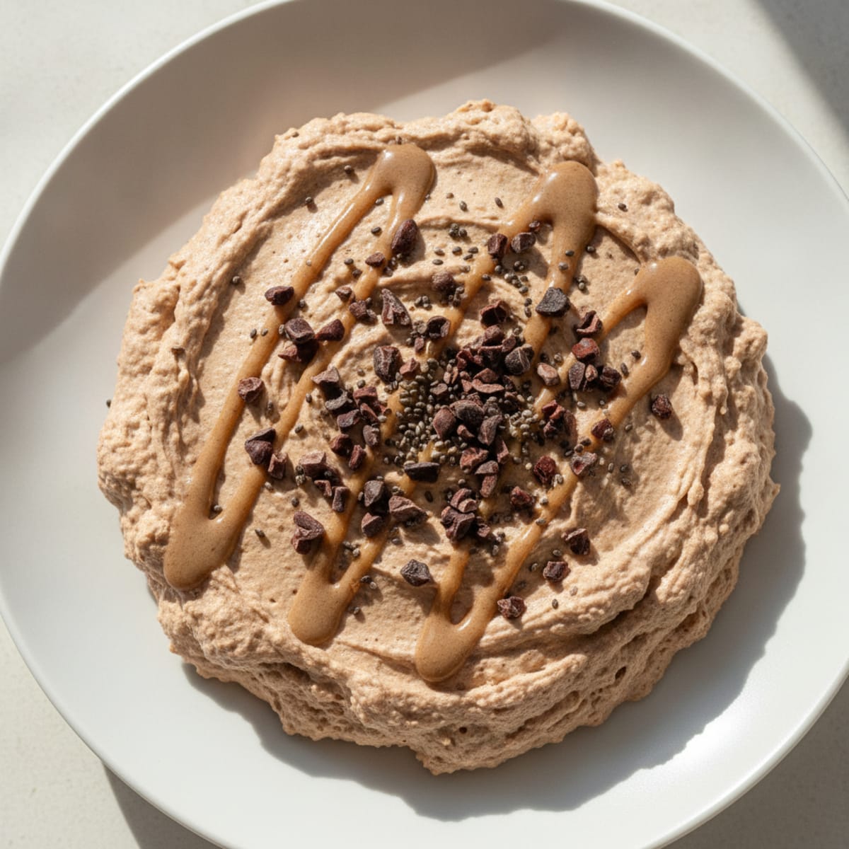 Silky Protein Yogurt Mousse with Chocolate Protein Powder