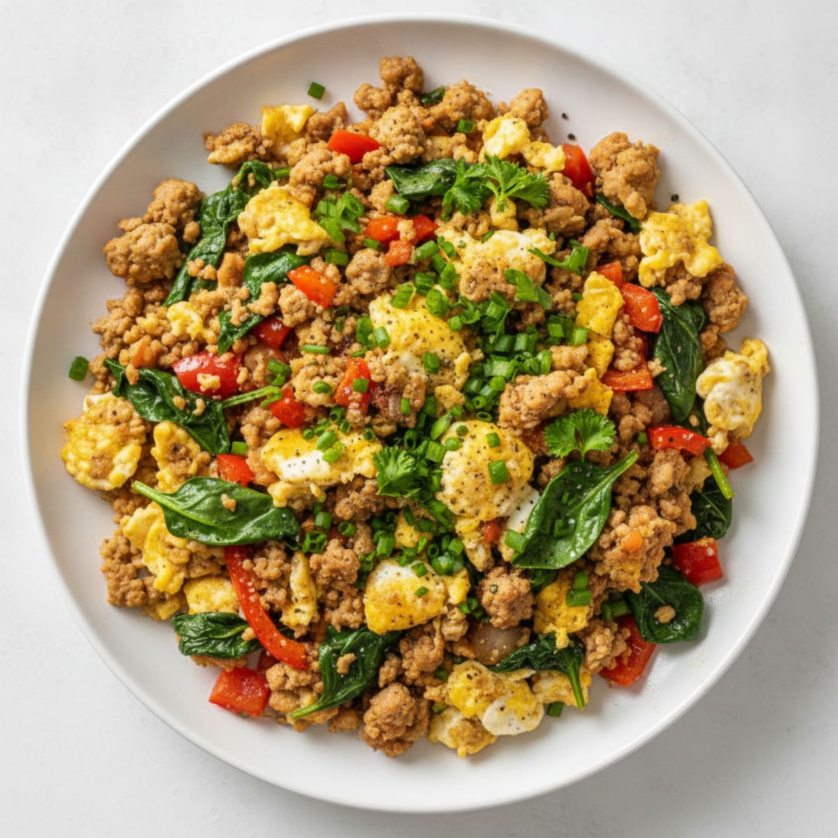 Hearty Morning Scramble with Fresh Herbs