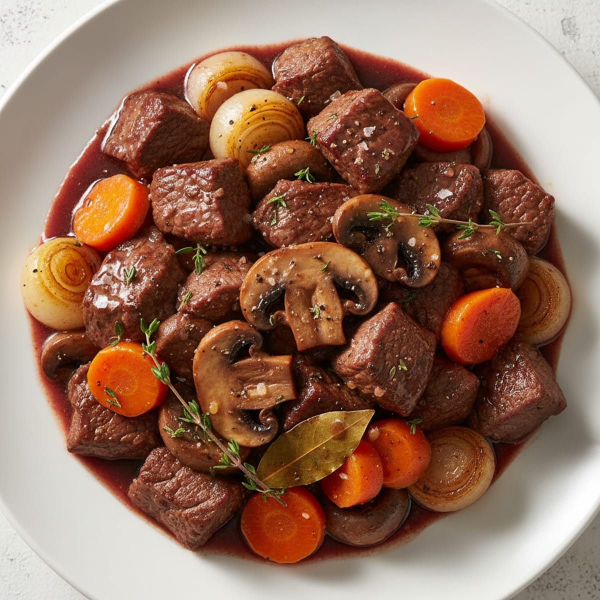 Classic Beef Bourguignon Stew