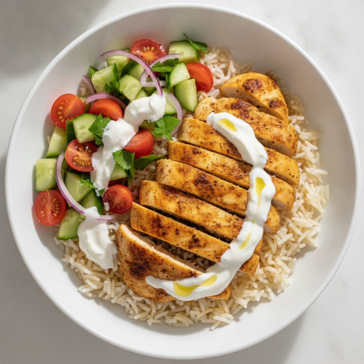 Chicken Shawarma Rice Bowl