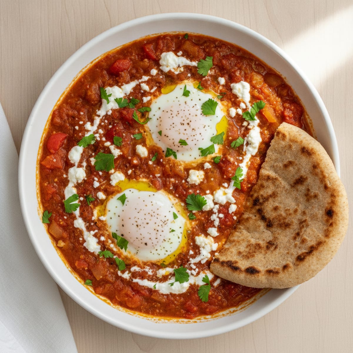 Shakshuka with Warm Flatbread