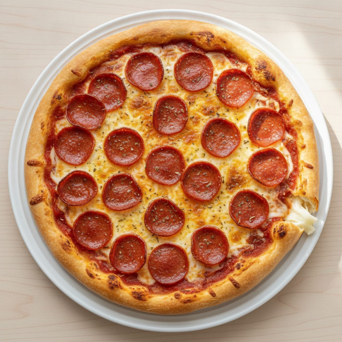 Stuffed Crust Pepperoni Pizza