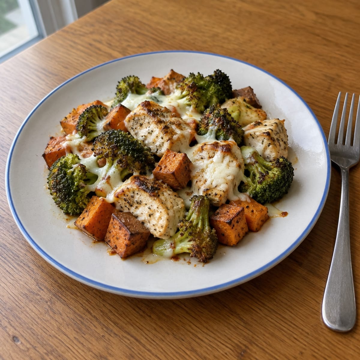 Chicken and sweet potato bake