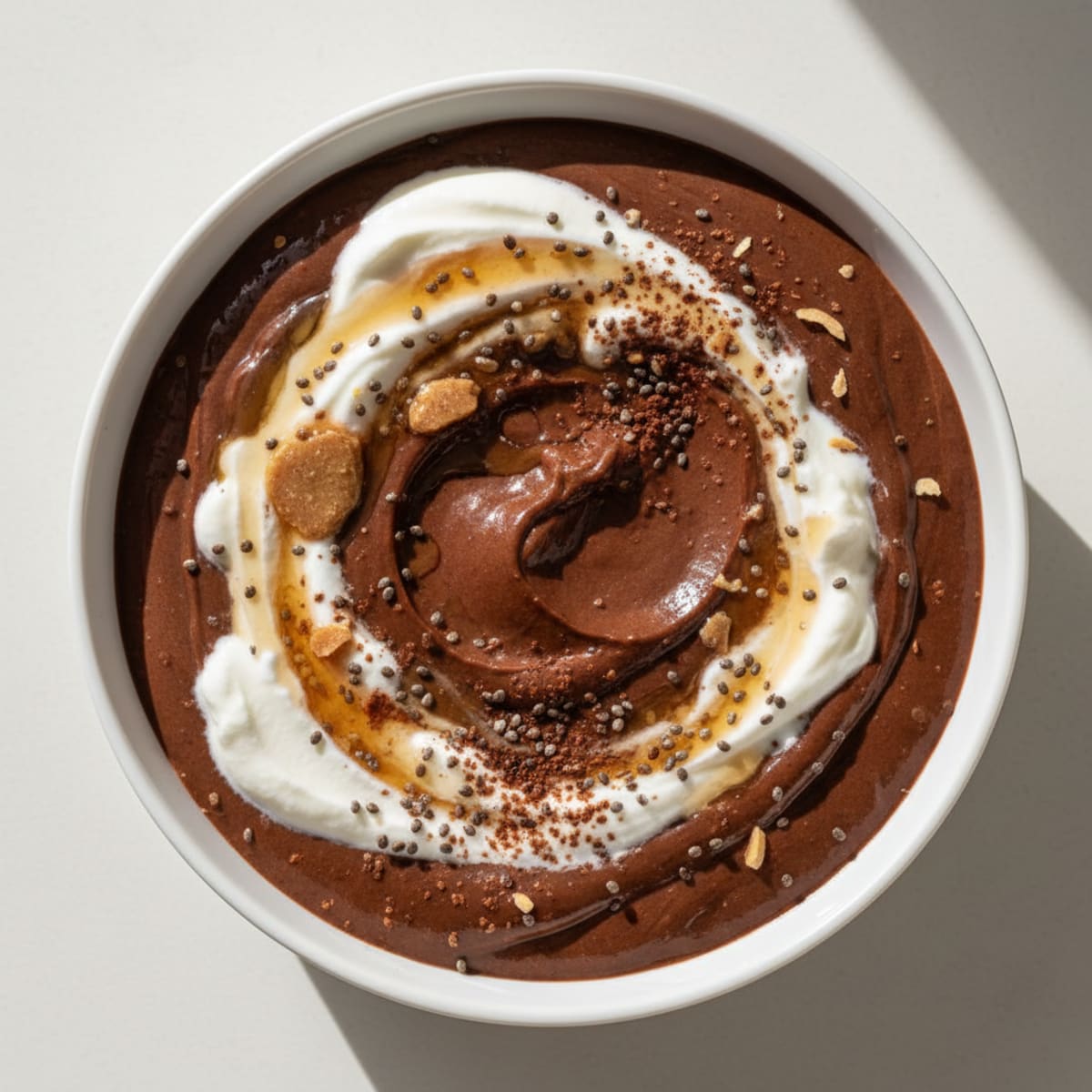 Silky Chocolate Protein Pudding with Greek Yogurt
