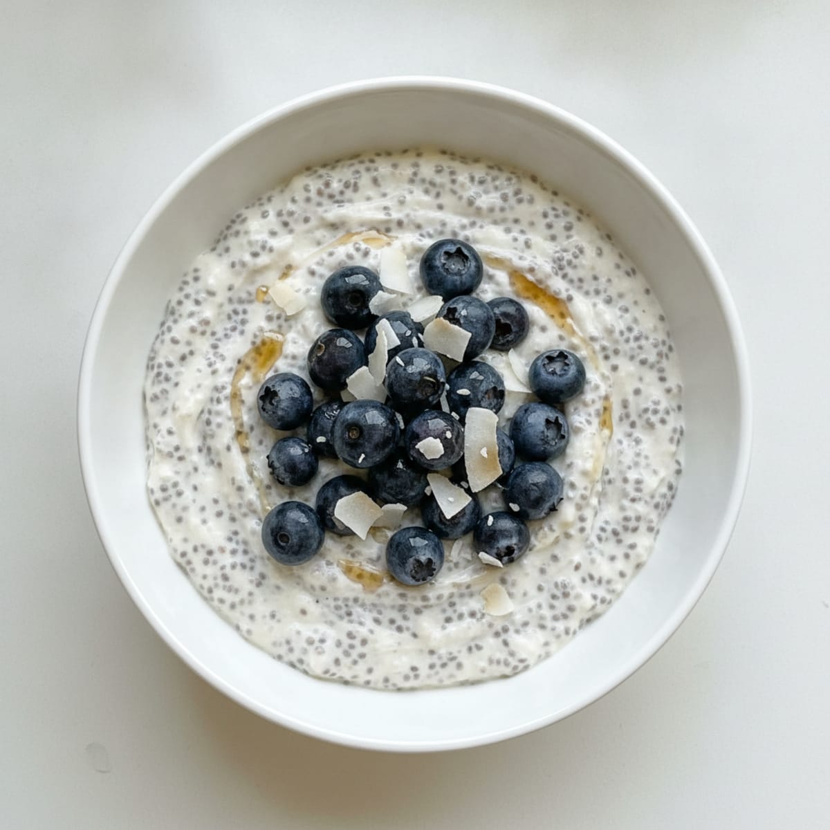 Coconut Berry Chia Seed Protein Pudding