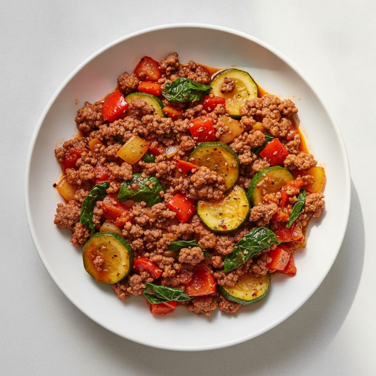 Ground Beef and Vegetable Skillet