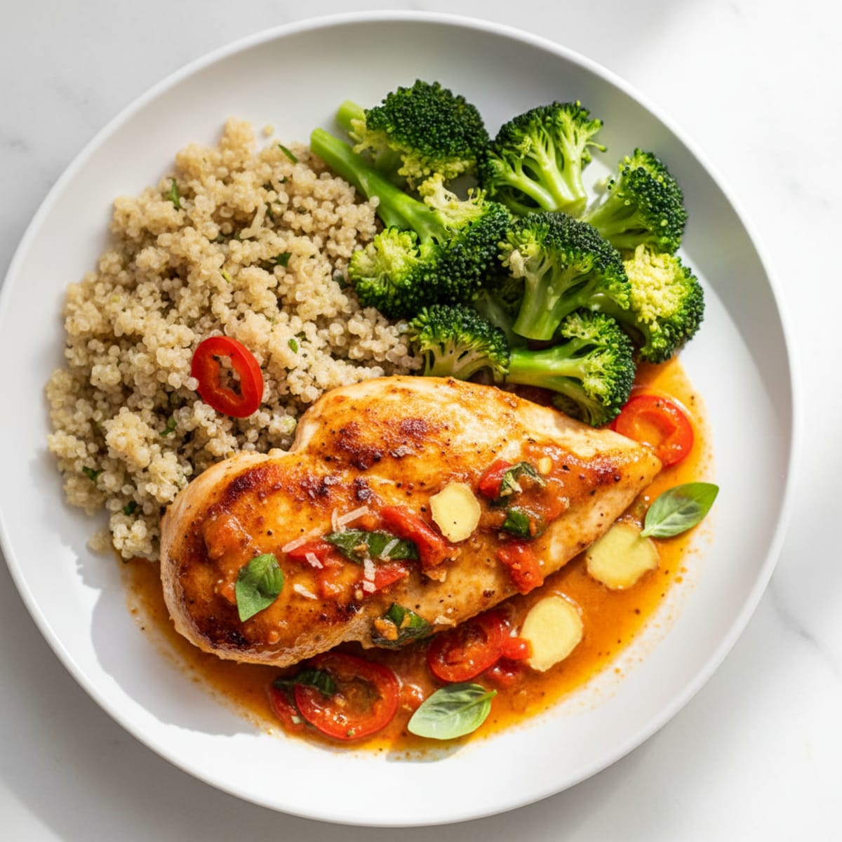Ginger Basil Red Pepper Ranch Chicken