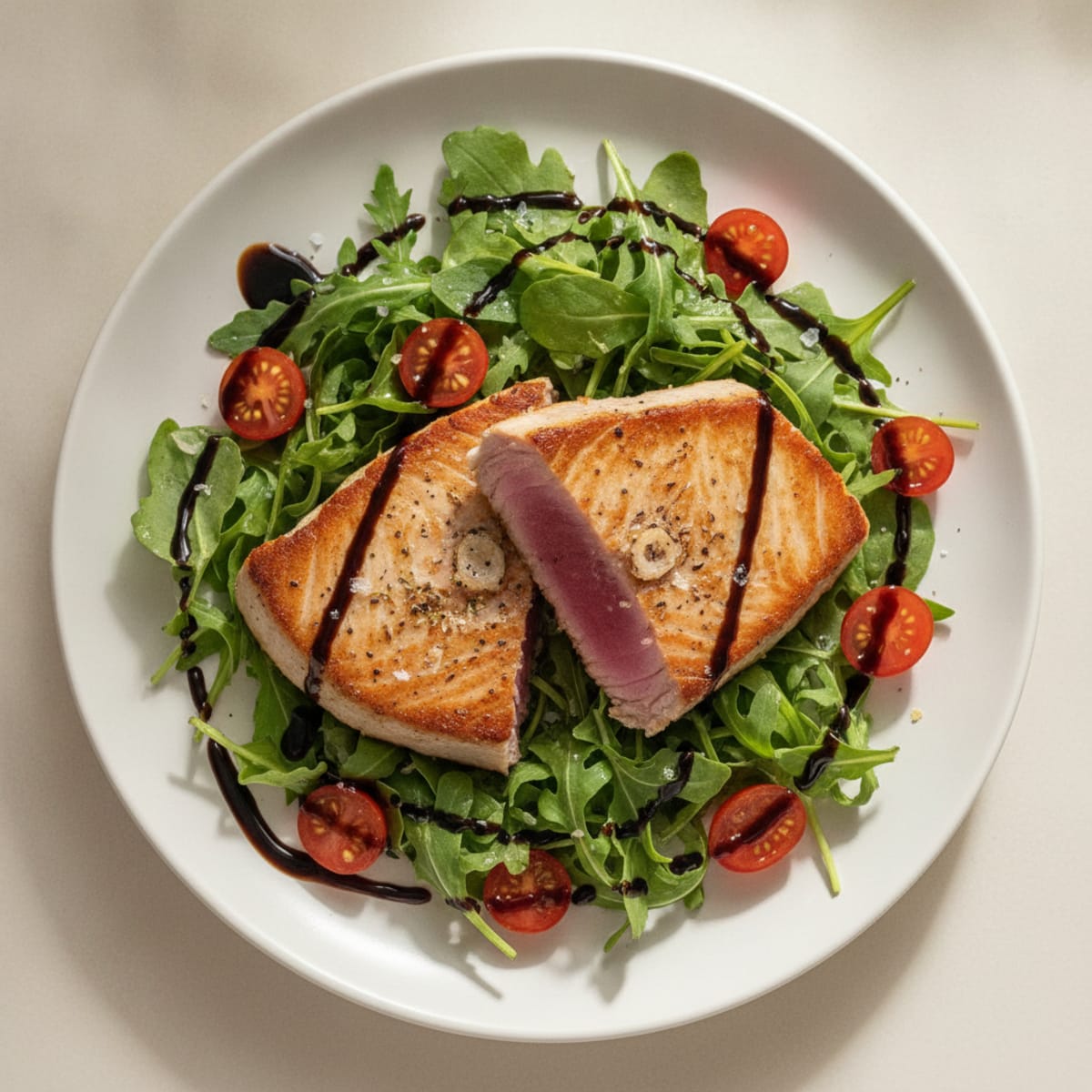 Seared Tuna with Balsamic Glaze