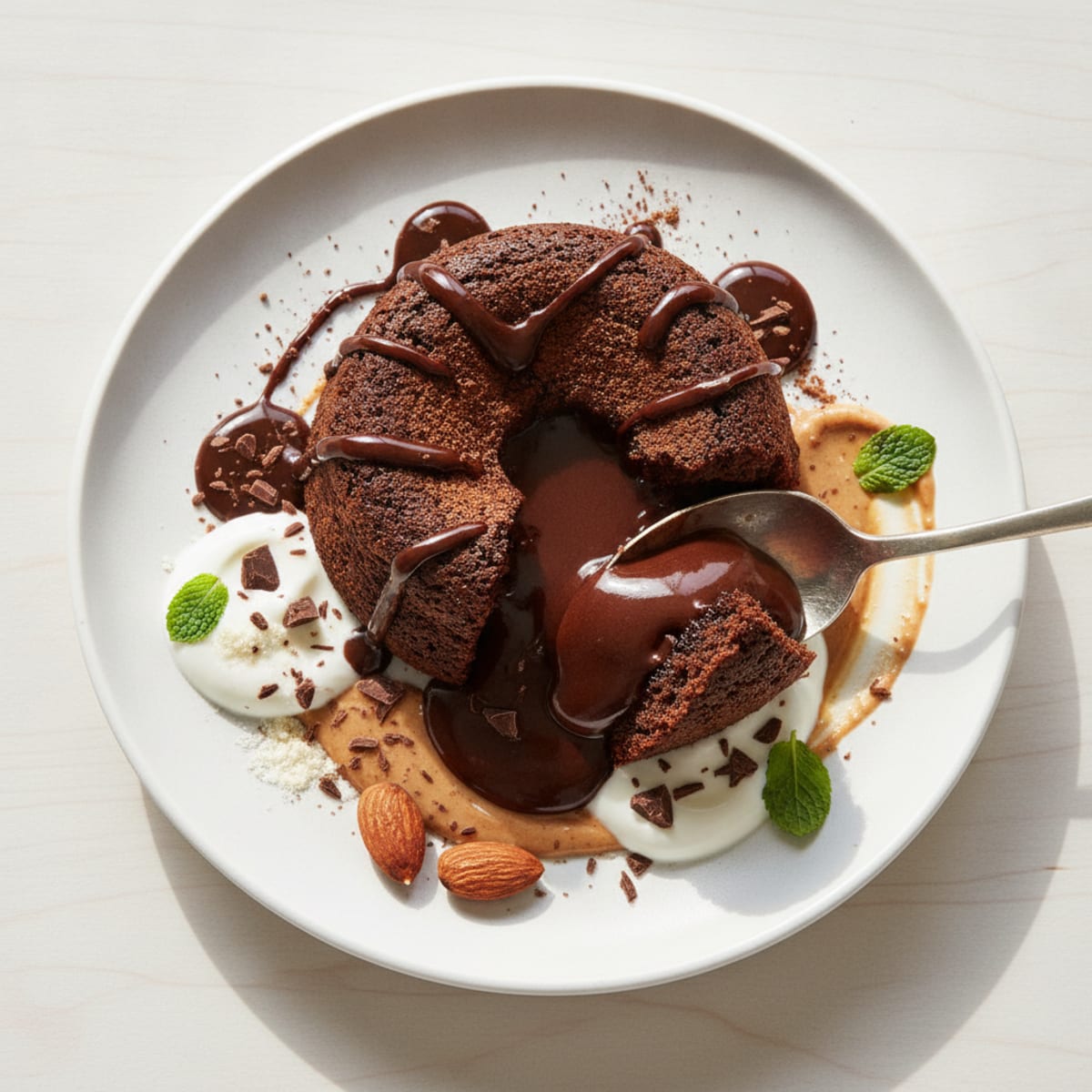 High-Protein Chocolate Lava Cake
