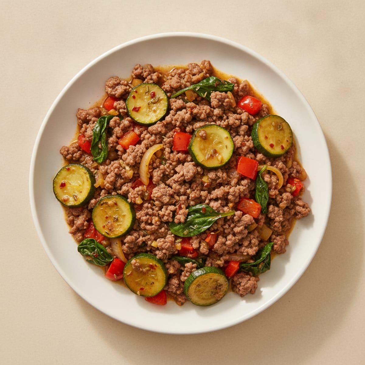 Ground Beef and Vegetable Skillet