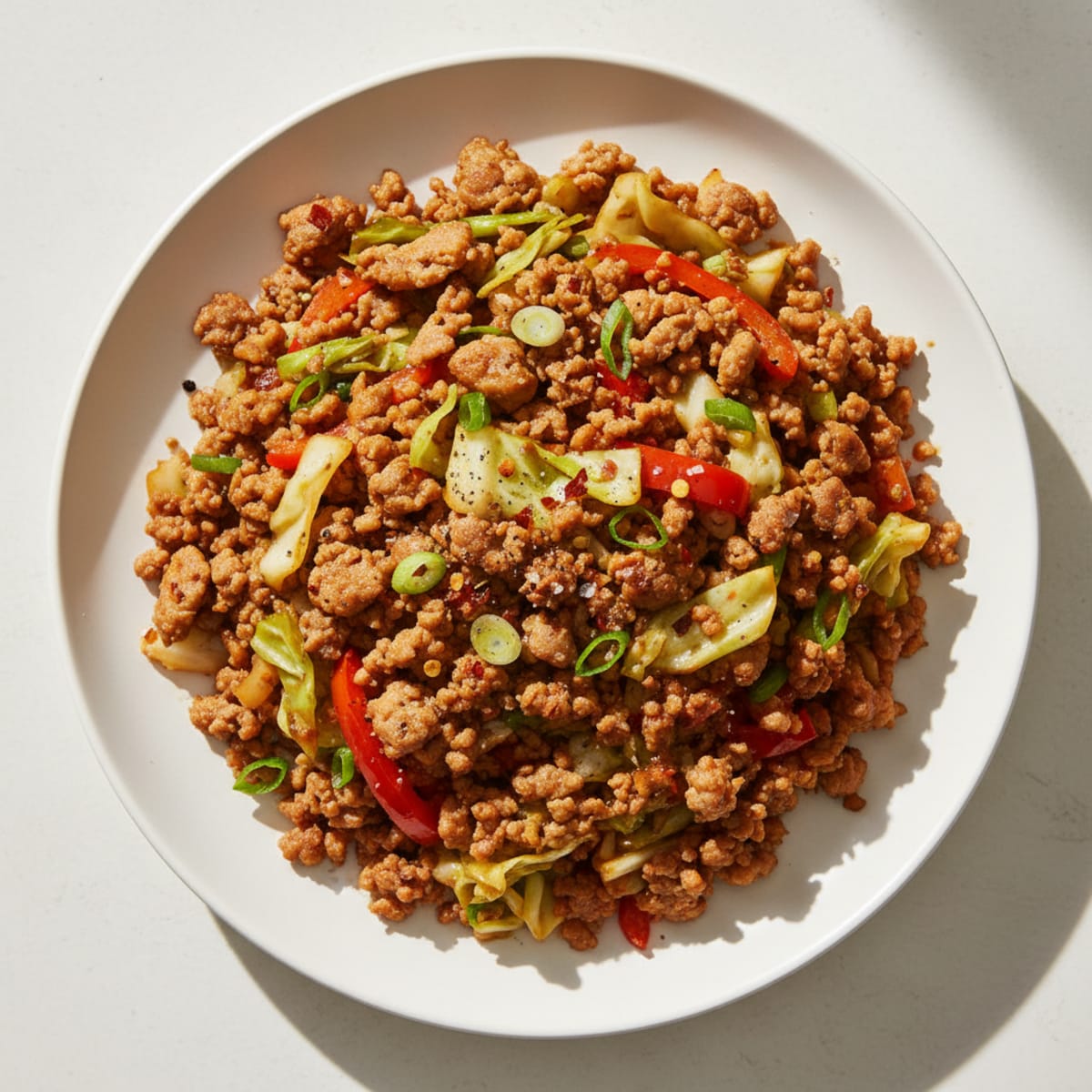 Savory Ground Pork Stir-Fry