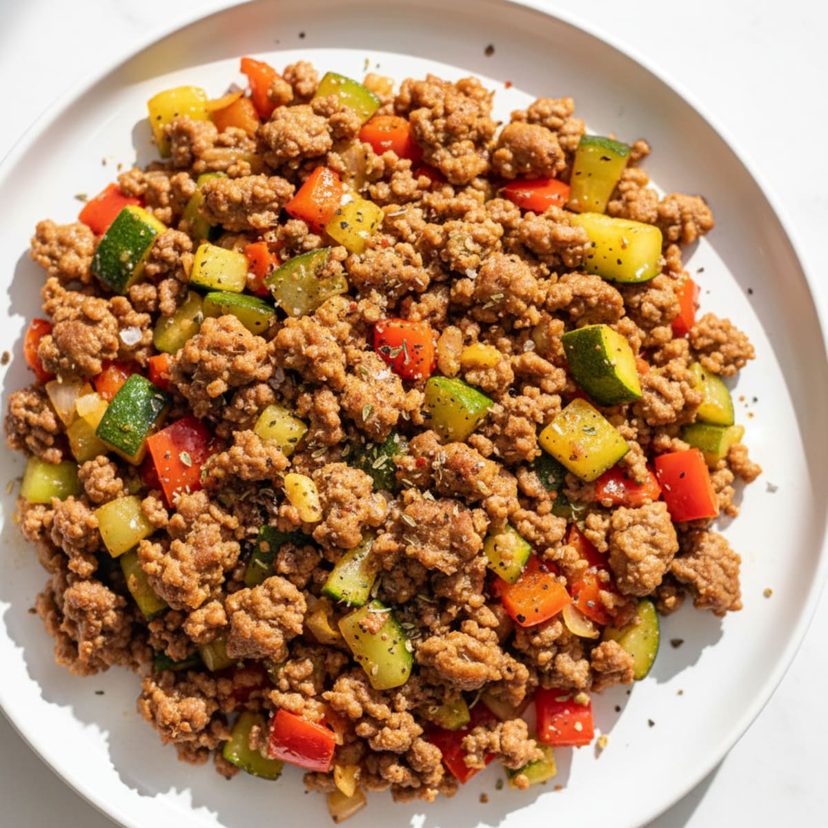 Ground Beef and Vegetable Skillet