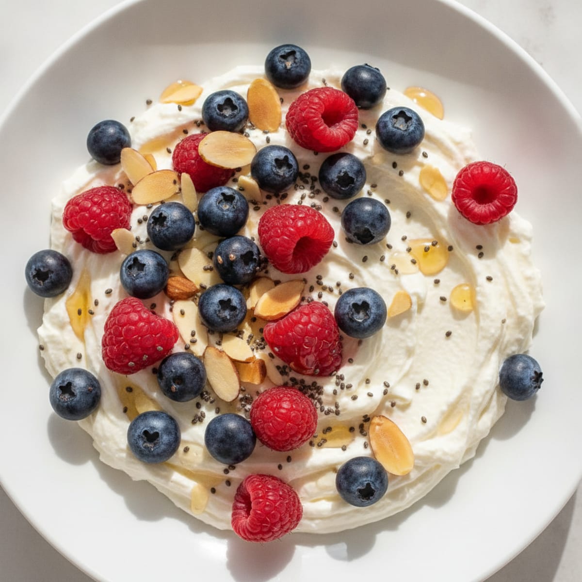 Creamy Greek Yogurt and Whey Protein Bowl with Berries