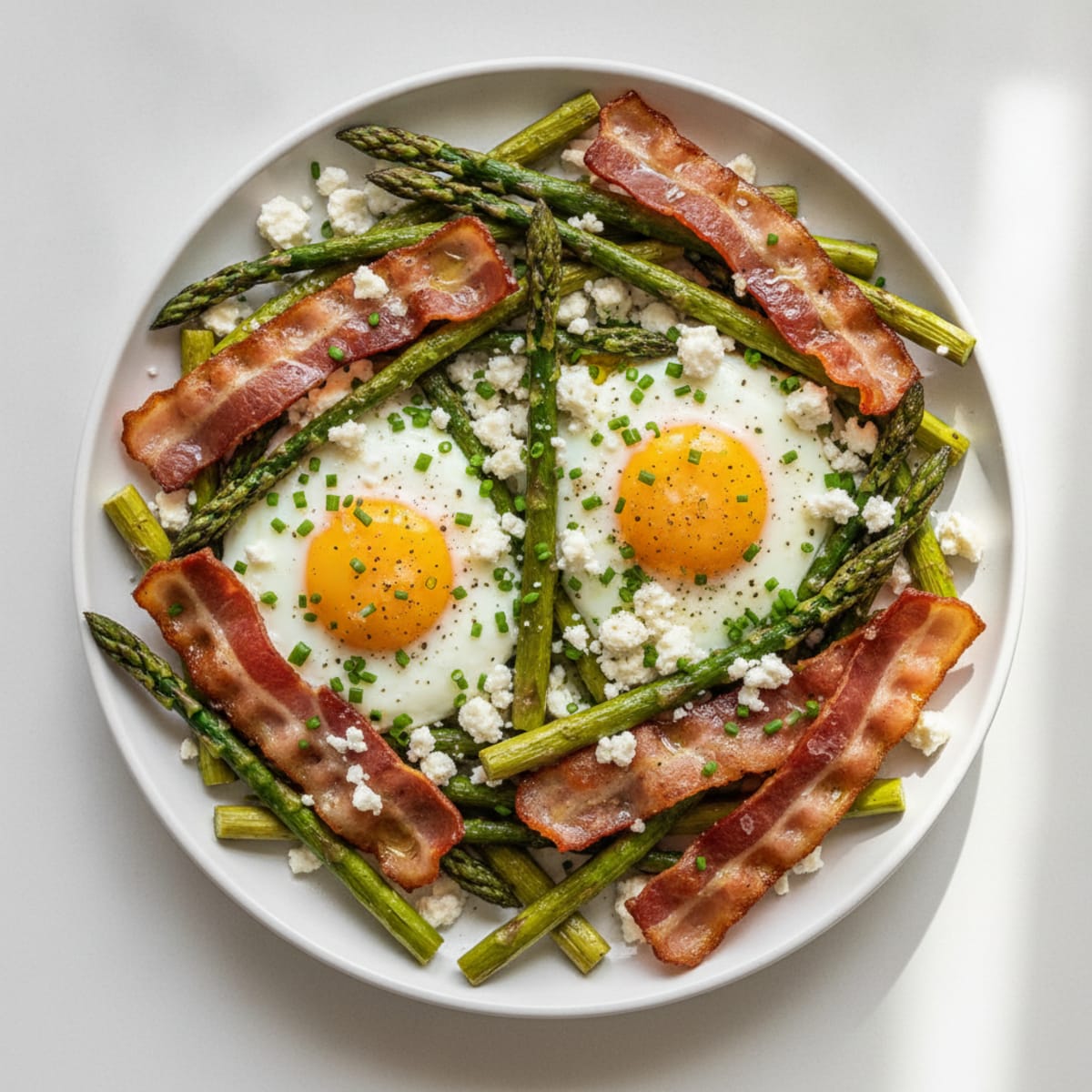 Baked Eggs with Roasted Asparagus
