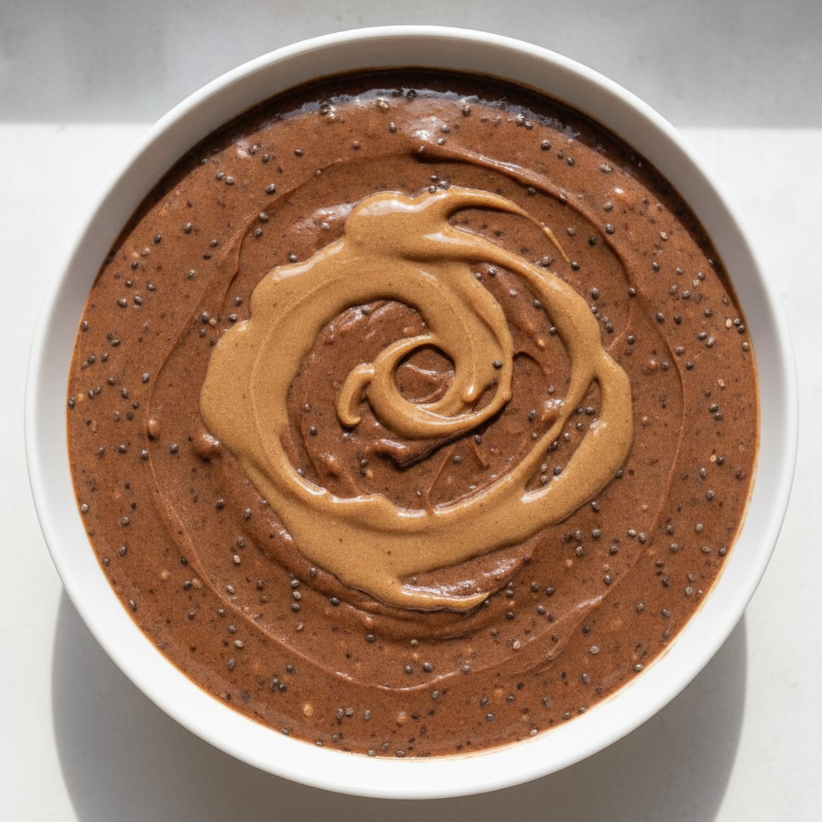 Silky Chocolate Protein Pudding with Chia Seeds