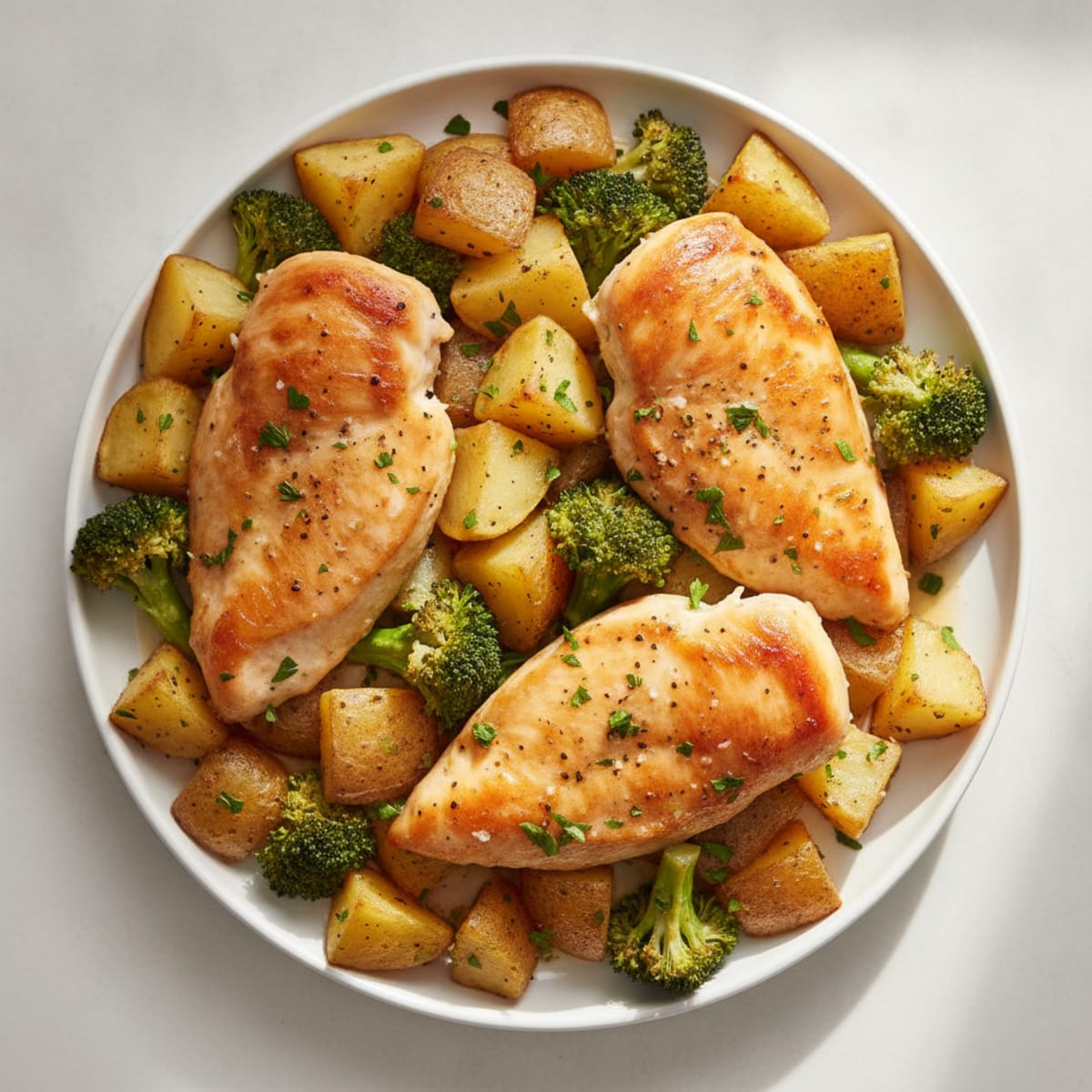 Sheet Pan Lemon Herb Chicken with Roasted Potatoes