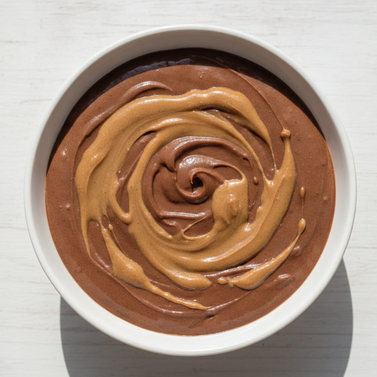 Silky Greek Yogurt Protein Pudding with Almond Butter Swirl