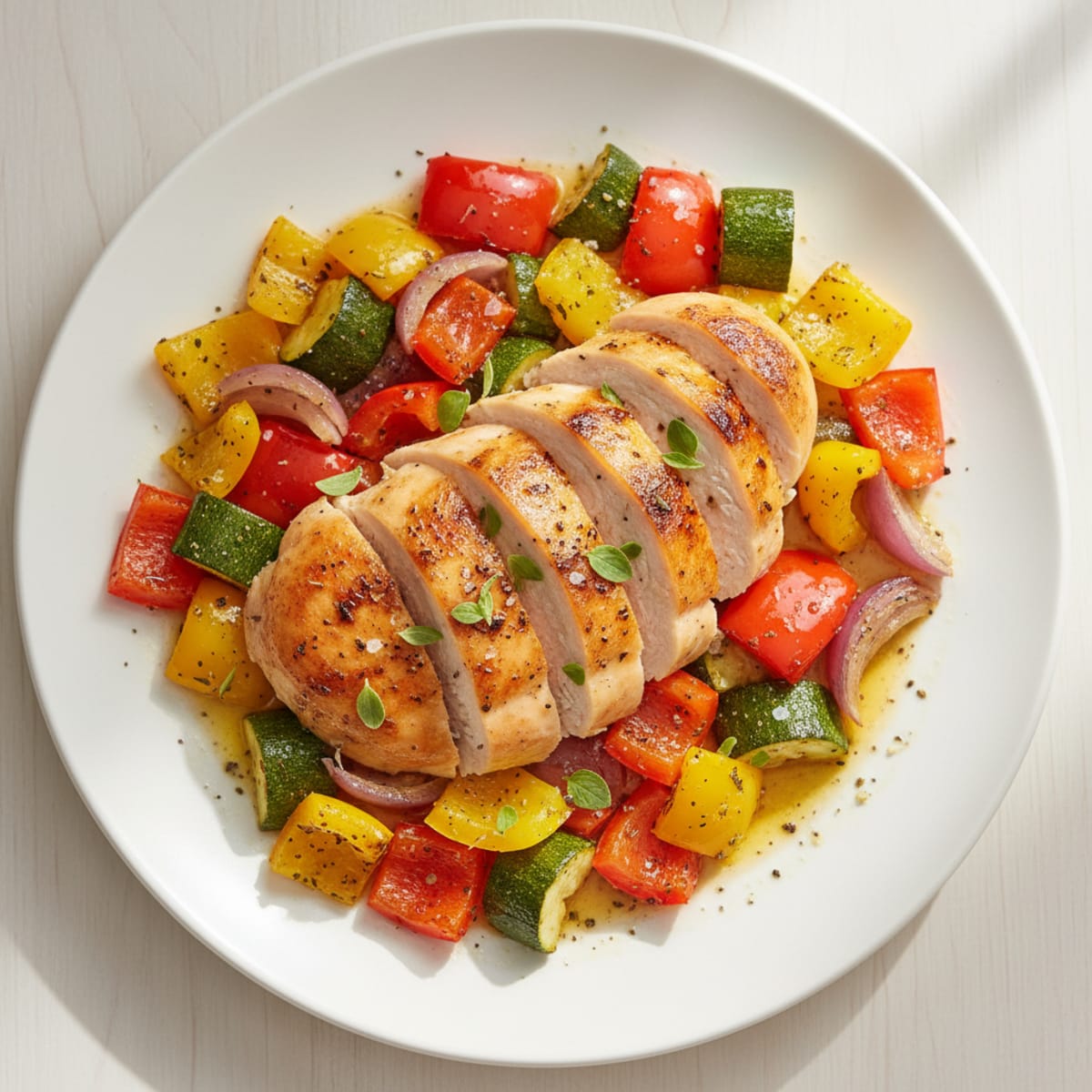 Chicken and Roasted Vegetable Medley