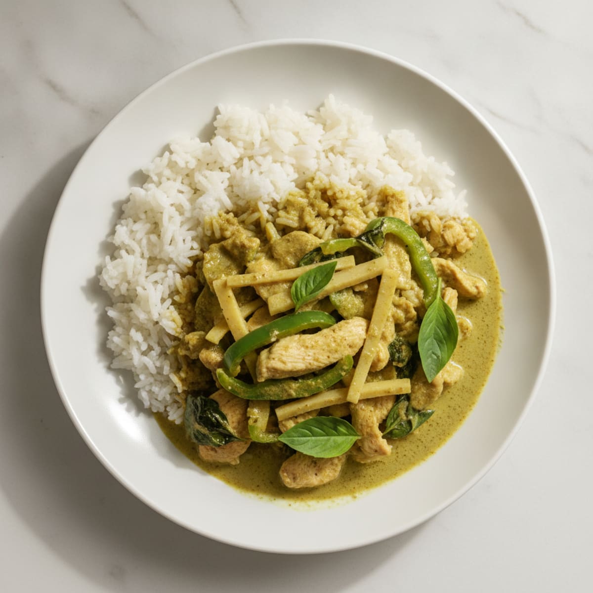 Chicken Thai Green Curry with Jasmine Rice