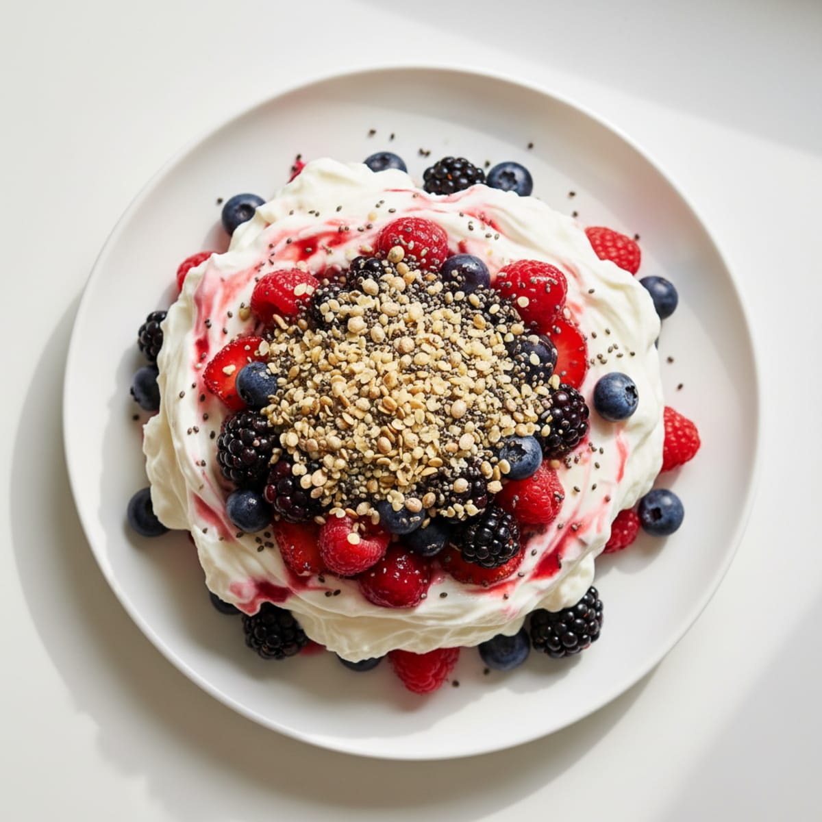 Creamy Greek Yogurt Protein Parfait with Mixed Berries