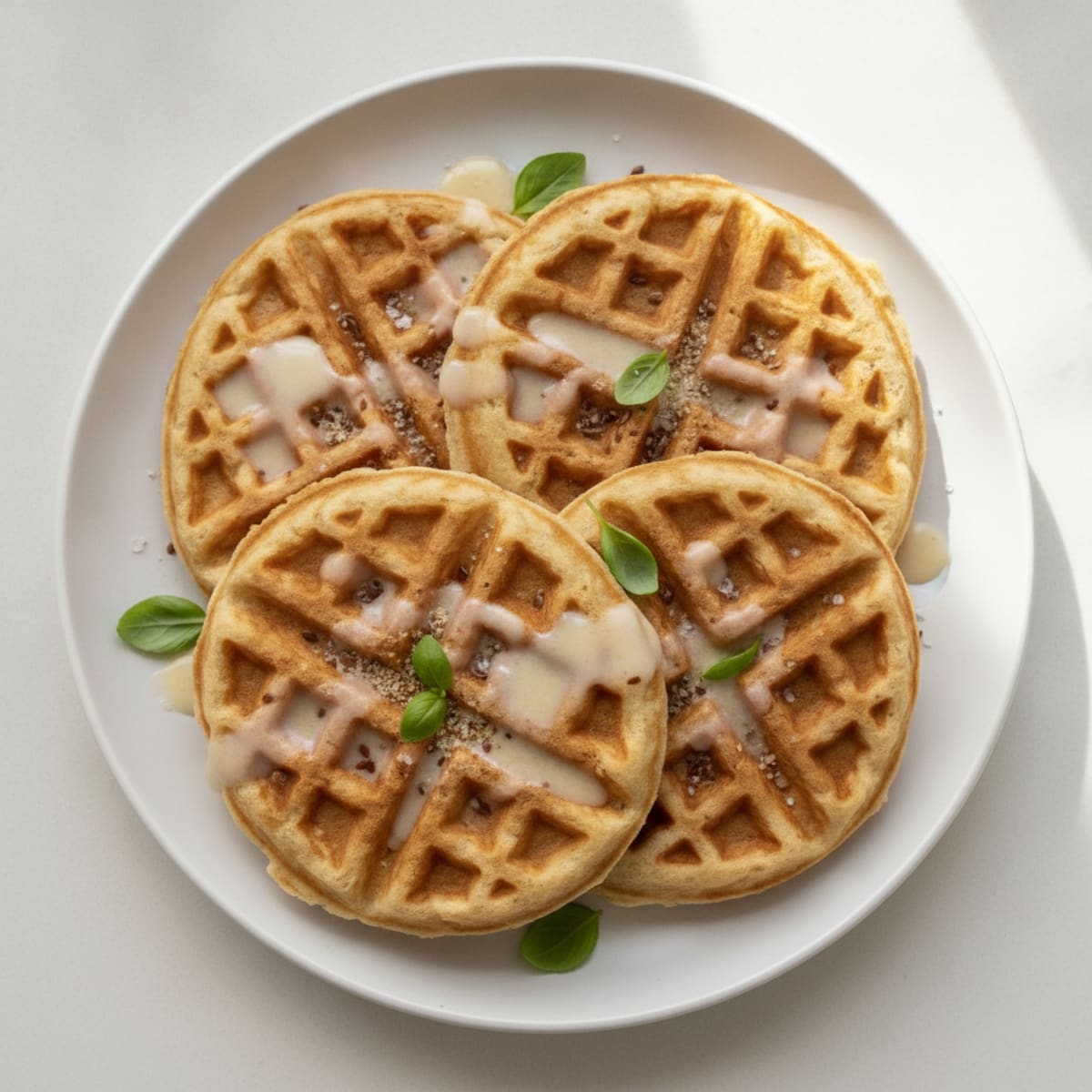 Fluffy Vegan Almond Flour Waffles