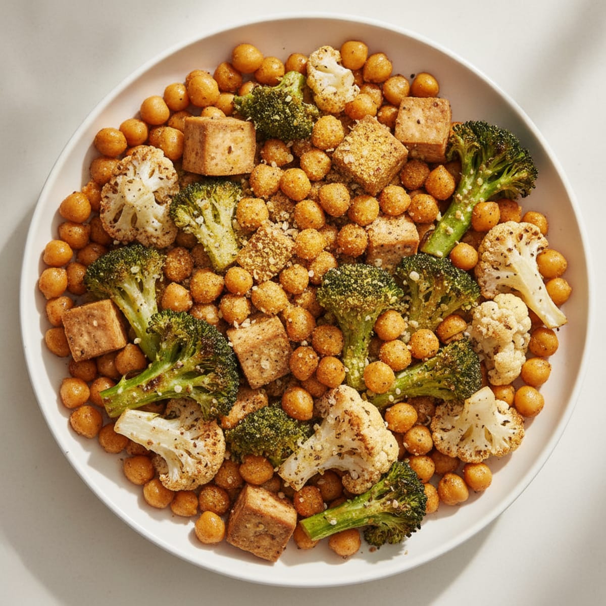 Roasted Vegetable and Chickpea Bowl