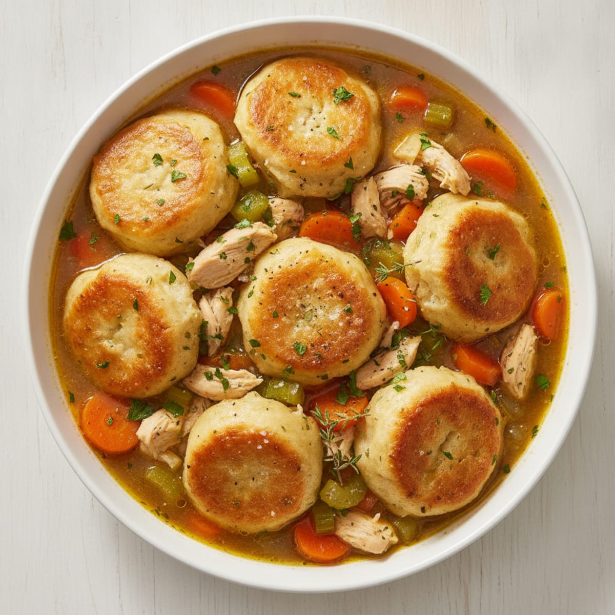 Homestyle Chicken and Herb Dumplings