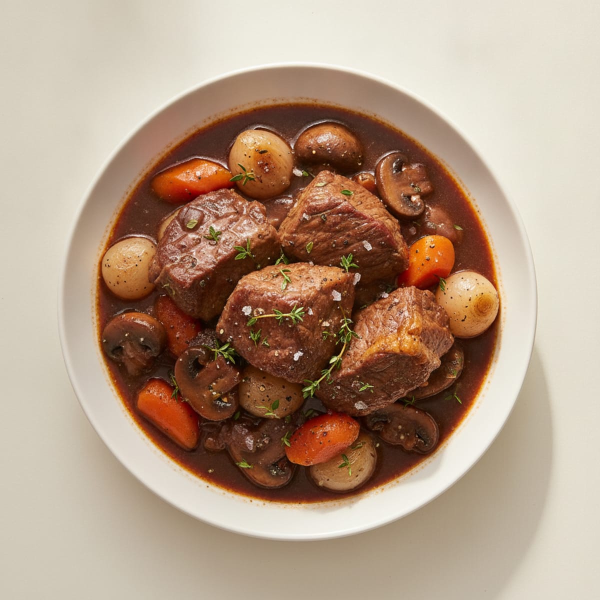 Beef Bourguignon with Pearl Onions