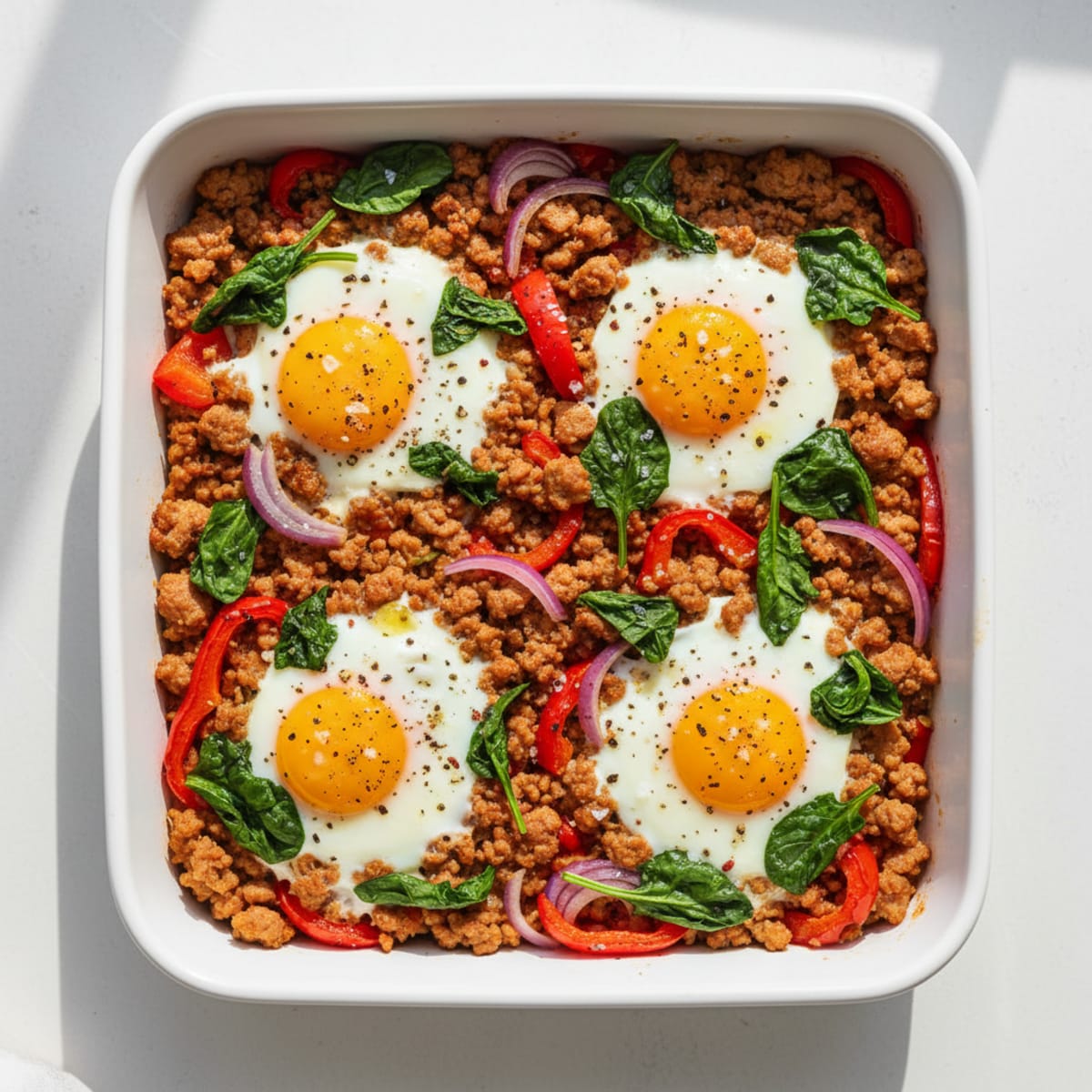 Sheet Pan Baked Eggs