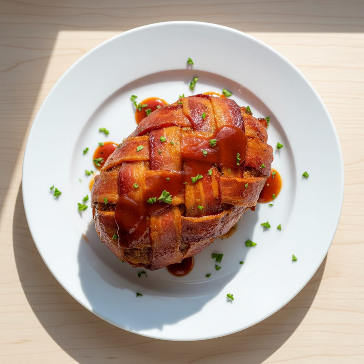 BBQ Bacon-Wrapped Meatloaf