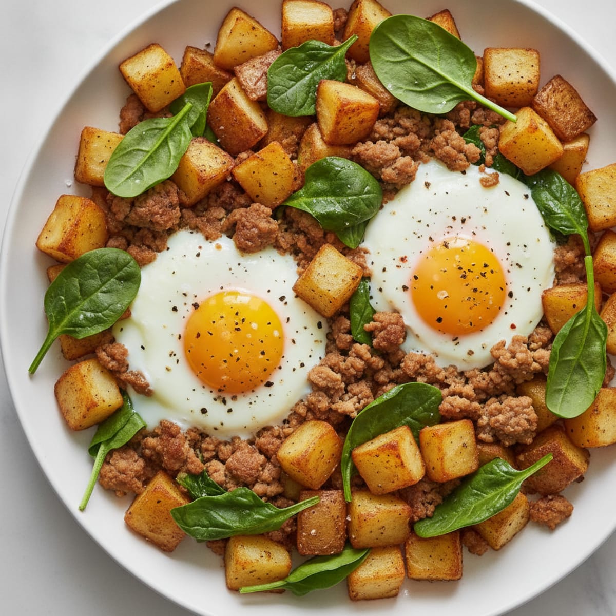 Baked Eggs with Roasted Potatoes
