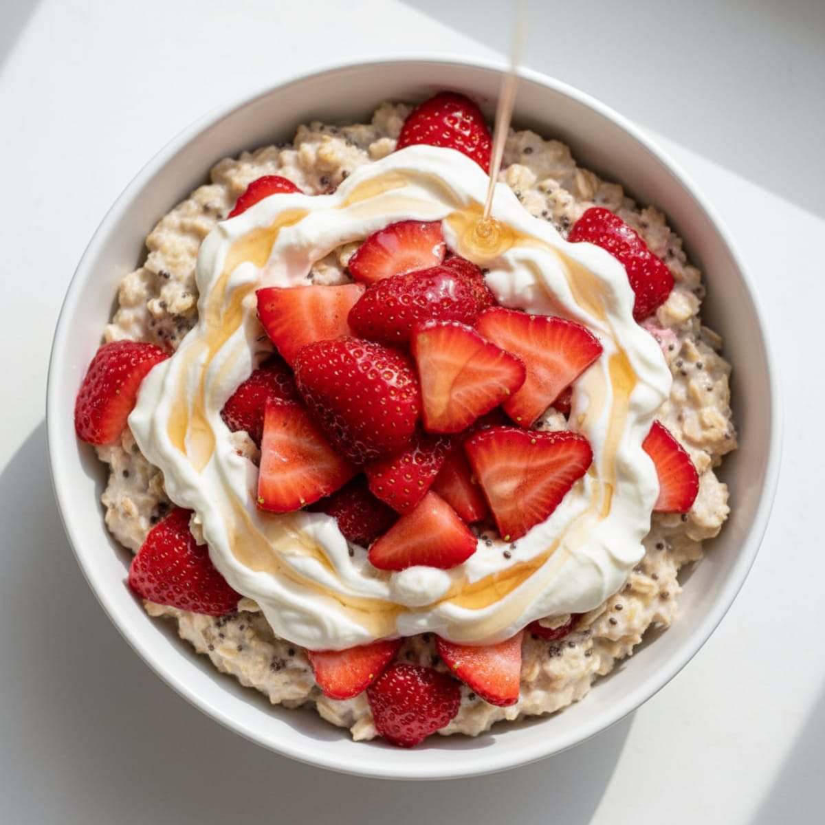 Strawberry Shortcake Overnight Oats