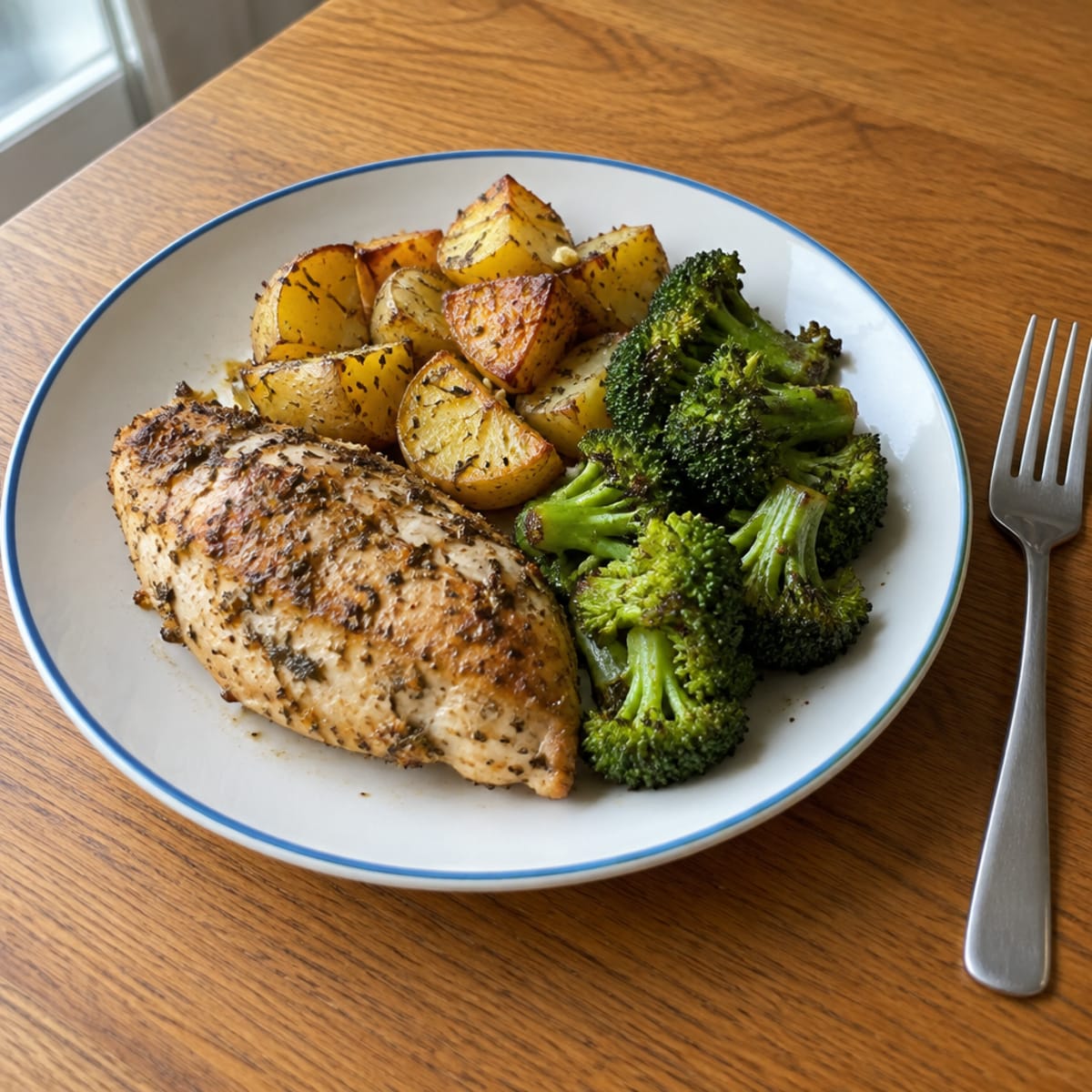 Lemon herb chicken and potatoes