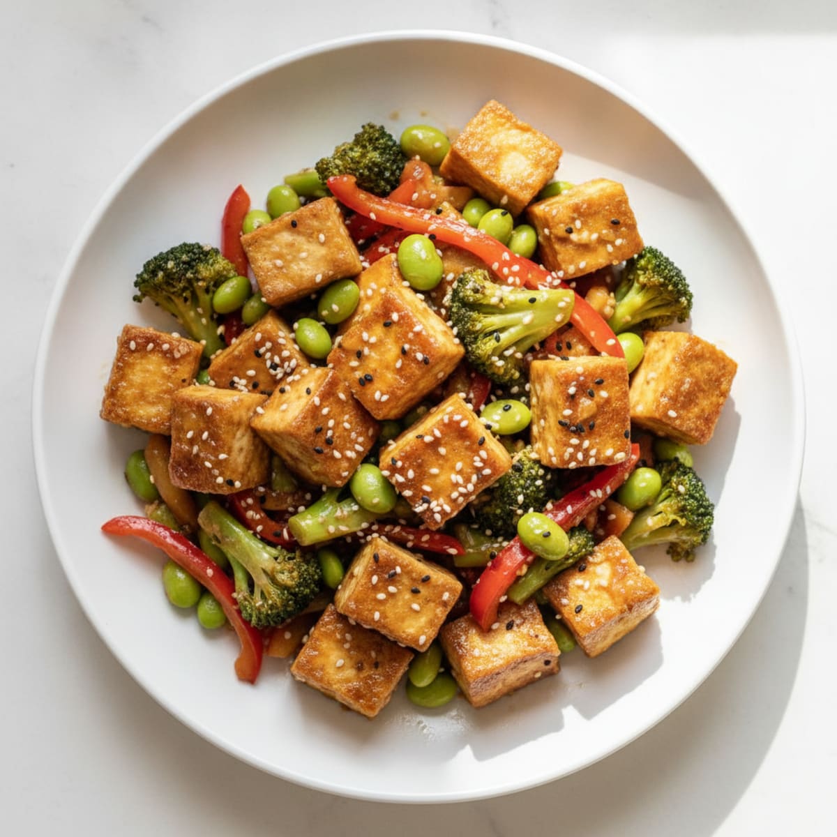 Sesame Tofu Stir-Fry