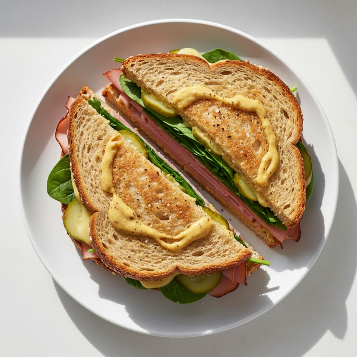 High-Protein Griddled Ham and Swiss