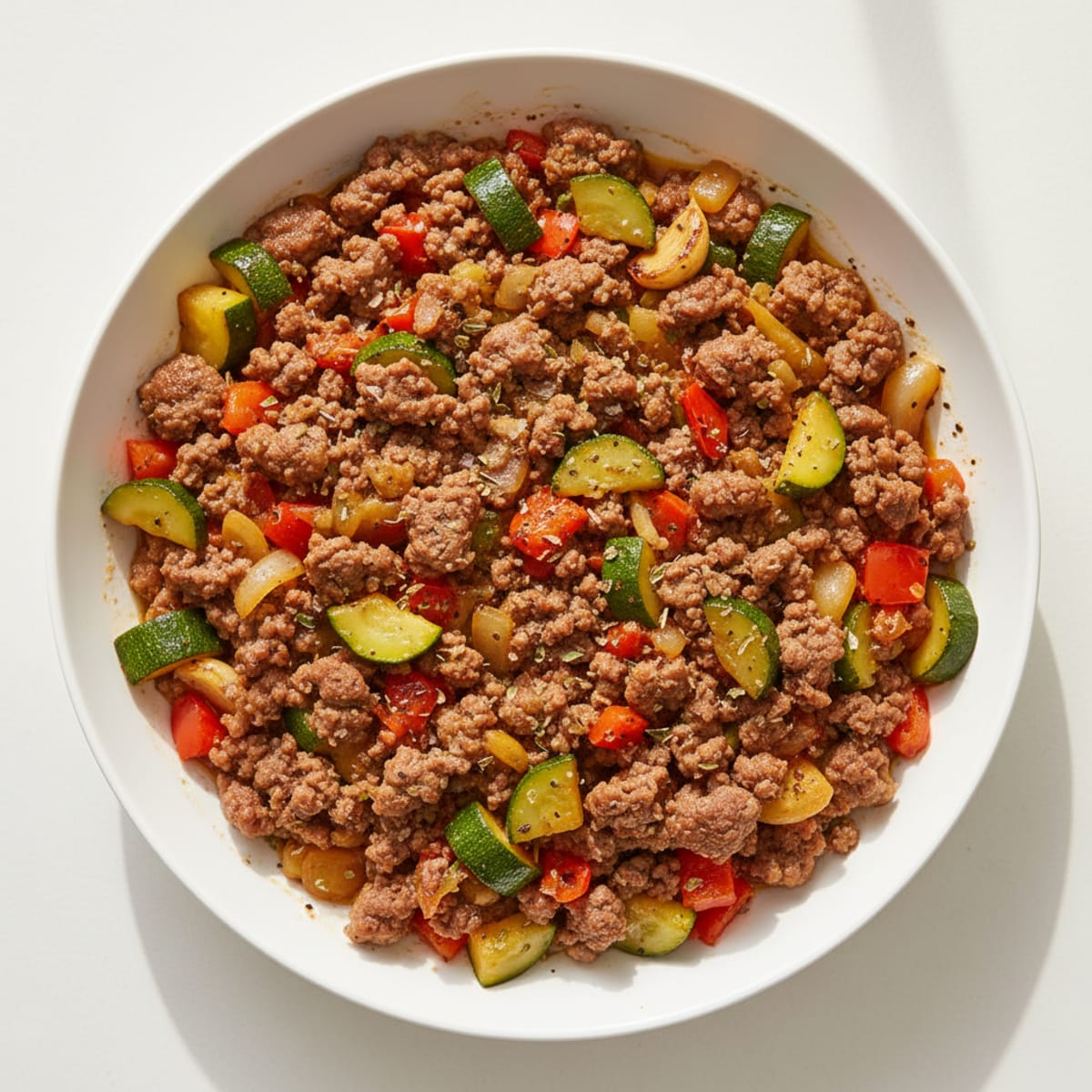 Savory Ground Beef and Vegetable Skillet