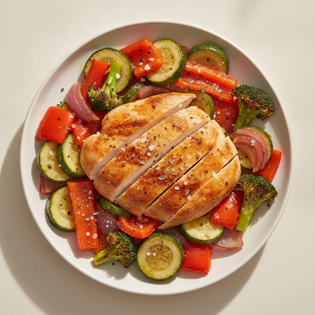 Chicken and Roasted Vegetable Medley