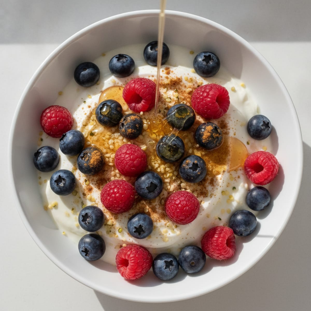 Greek Yogurt with Berries and Honey