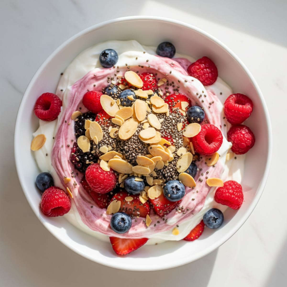 Creamy Greek Yogurt Protein Parfait with Mixed Berries