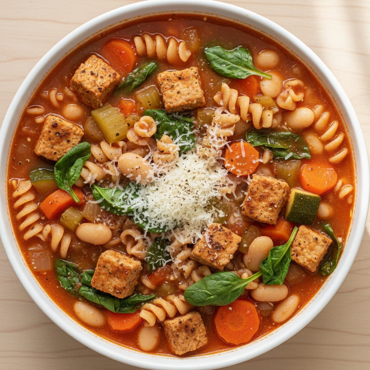 Hearty Vegetable and Pasta Minestrone