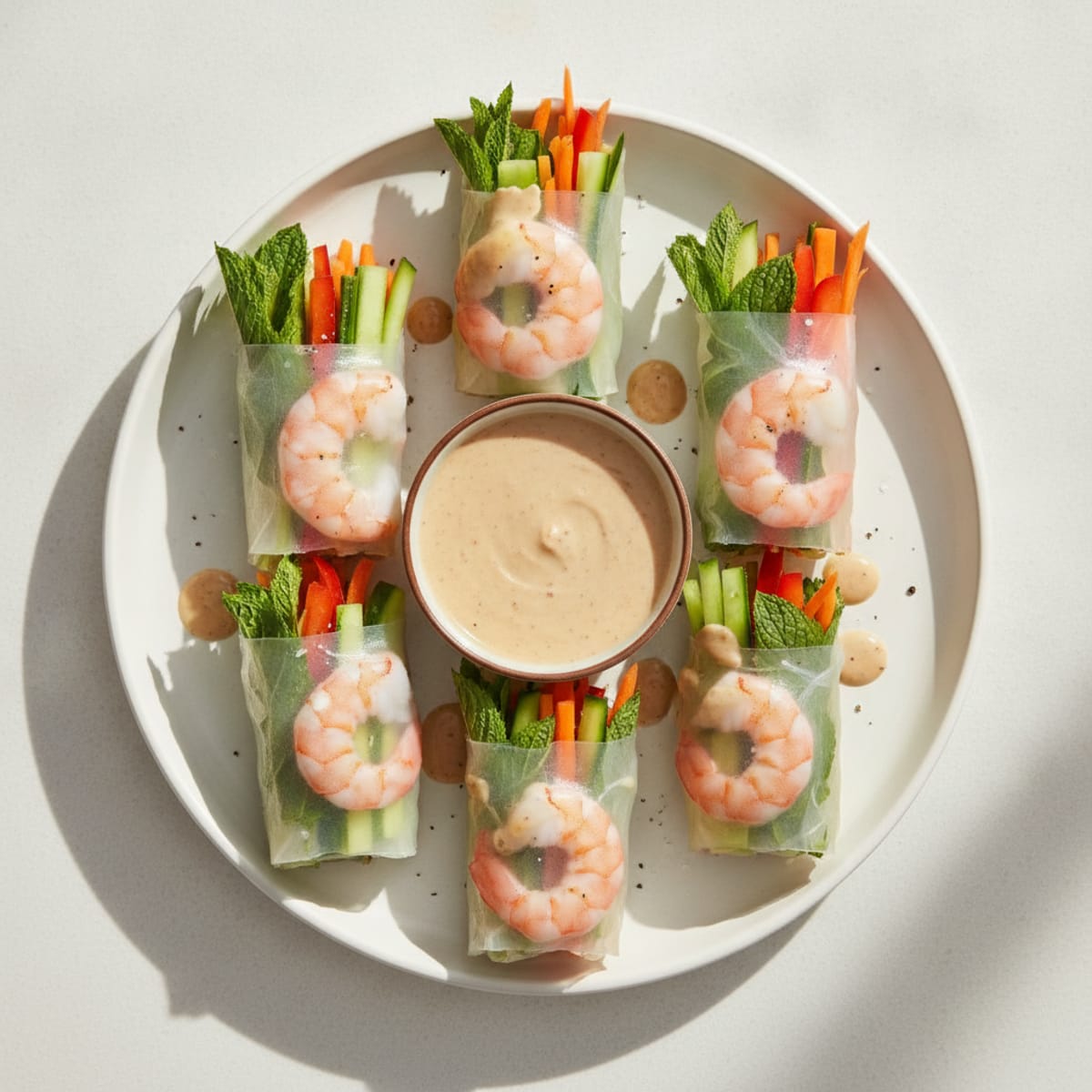 Fresh Shrimp and Veggie Summer Rolls