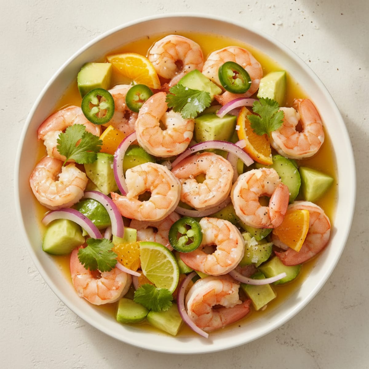 Shrimp Avocado Ceviche with Citrus