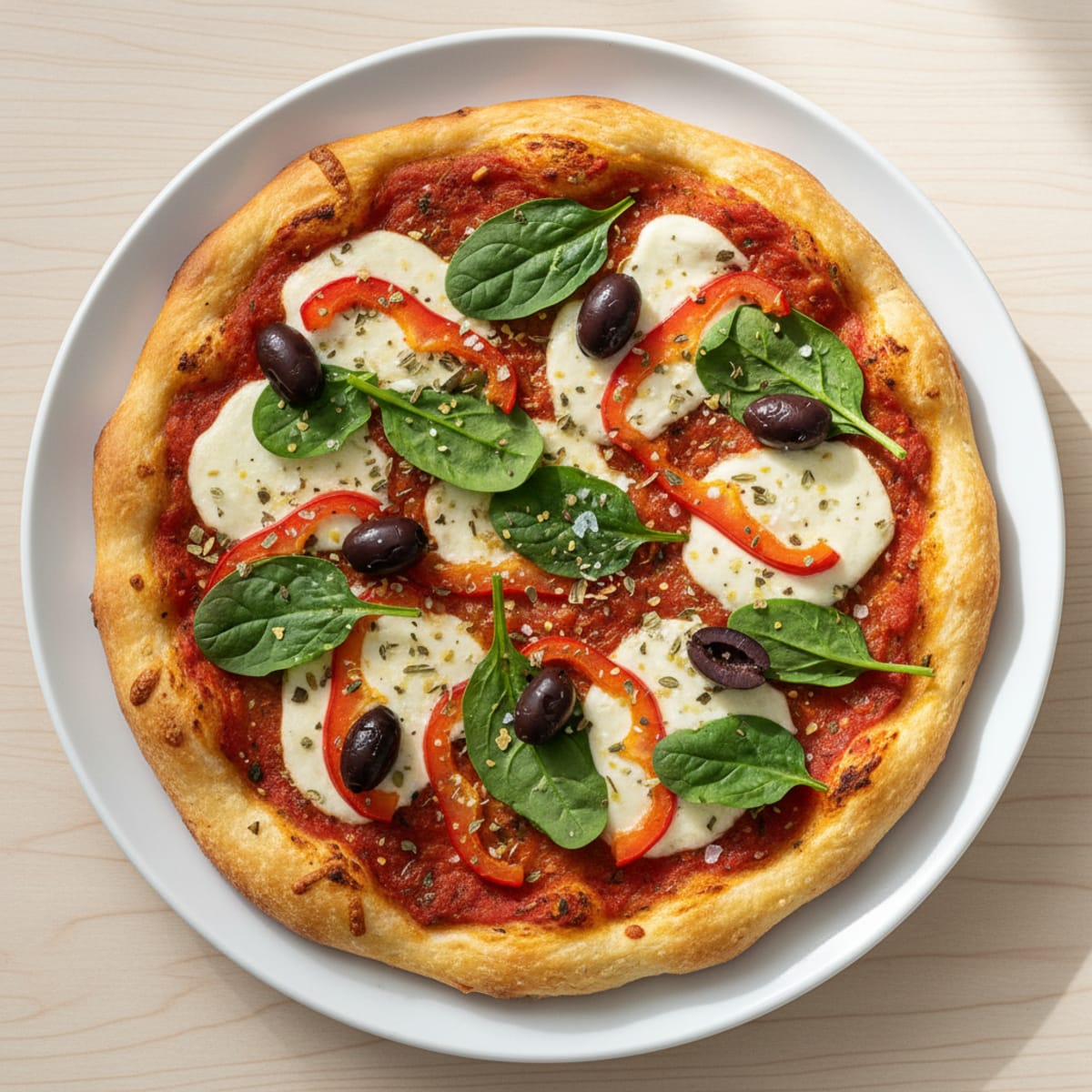Kosher Vegetable Pizza with Olives